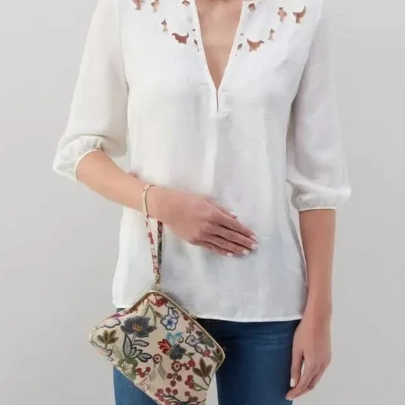 NWT New Hobo Lana Crossbody Baguette Clutch Leather Retired Rare